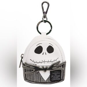 Loungefly Black and White Character Mini Backpack Keychain NWT